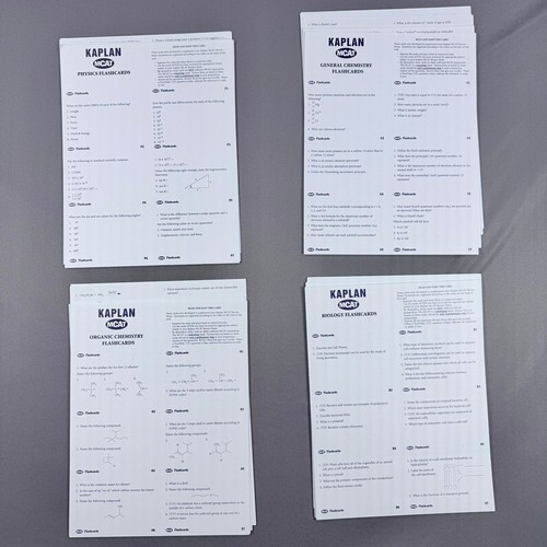 Kaplan mcat flashcards loose - kaplan,
